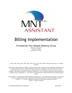 Billing Implementation Guide - Lynn Gobble Designs