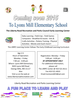 LRRPC Early Learning Center - Lyons Mill Elementary School