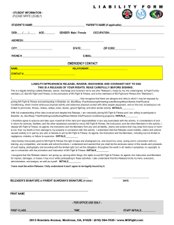 Liability Form - M3 Fight & Fitness