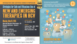 new and emerging therapies in hcv