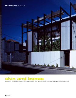 skin and bones - MA Architects