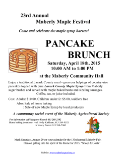 Pancake Brunch-2015 - maberly agricultural society