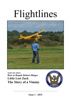 Flight Lines issue 1 - 2015 - Model Aeronautics Council of Ireland