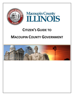 citizen`s guide to macoupin county government