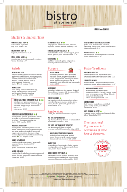 menu here - macysrestaurants.com