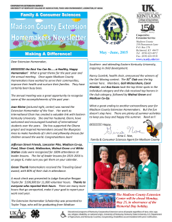 See the Current Family & Consumer Sciences Newsletter here each