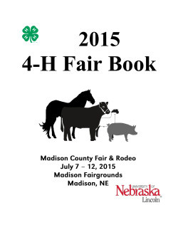 2015 Fair book - Madison County Fair