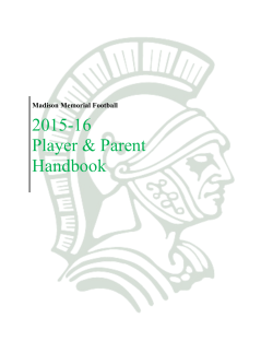 2015-16 Player & Parent Handbook