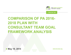 comparison of pa 2016- 2018 plan with consultant team goal