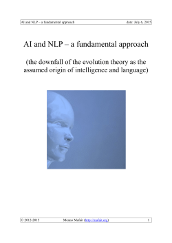 AI and NLP â a fundamental approach