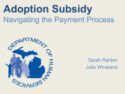 Adoption Subsidy Navigating the Payment Process