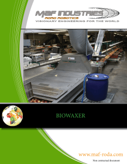 BIOWAXER - MAF Industries