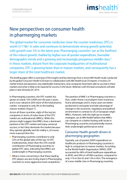 New perspectives on consumer health in pharmerging markets