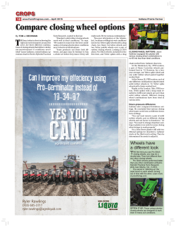 Compare closing wheel options - Farm Progress Issue Search Engine