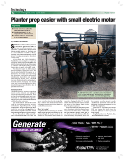 Planter prep easier with small electric motor