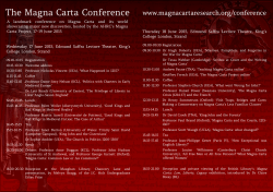 the conference programme