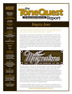 Magnatone Feature in the ToneQuest Report