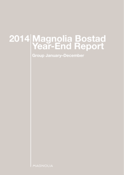 Magnolia Bostad Year