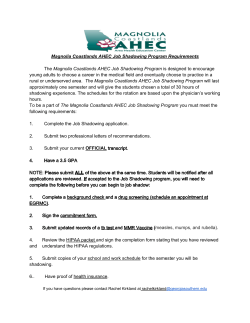 Application Form - Magnolia Coastlands AHEC