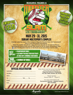 May 29 - 31, 2015 - Magnolia Festival of Oklahoma