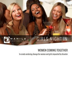 GIRLS NIGHT IN - Mahila Partnership