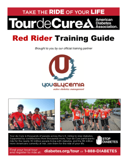 2015 Red Rider Training Guide - American Diabetes Association