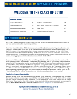 New Student Information Packet