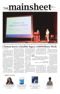 Claman leaves a healthy legacy withWellness Week