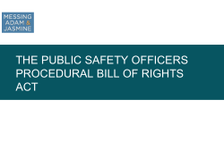 FIREFIGHTERS PROCEDURAL BILL OF RIGHTS ACT
