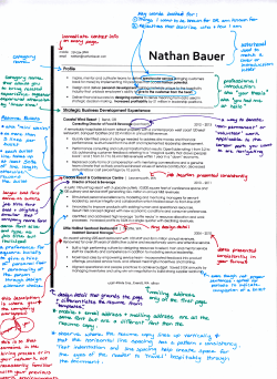 Nathan`s Resume with anatomy markings