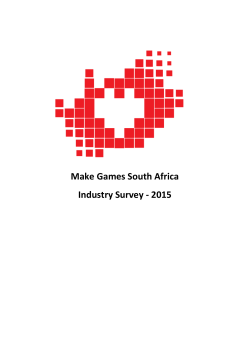 Make Games South Africa Industry Survey