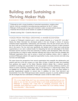 Building and Sustaining a Thriving Maker Hub: Guidance from