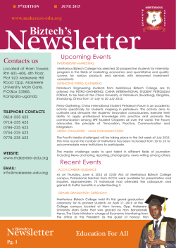 WEB NEWSLETTER