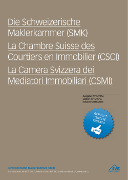 Mitgliederverzeichnis der Schweizerischen Maklerkammer