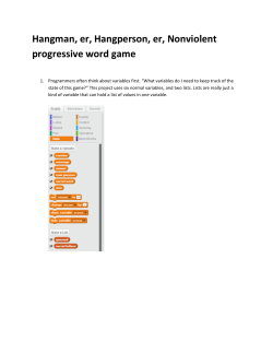 Hangman, er, Hangperson, er, Nonviolent progressive word game