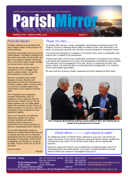 Issue 27,Parish Mirror Mar â Apr 2015