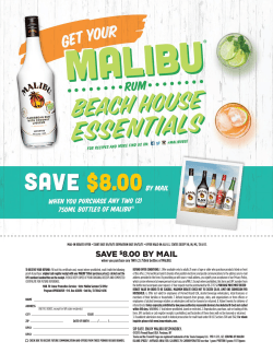 SAVE $8.00 BY MAIL - Malibu Best Summer Ever