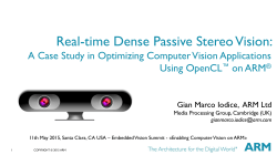 Real-time Dense Passive Stereo Vision: - Mali Developer Center