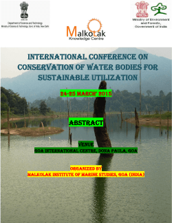International Conference on Conservation of water bodies for