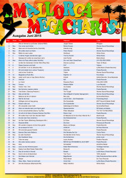 Ausgabe Juni 2015 - Mallorca Mega Charts