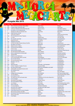 Ausgabe Mai 2015 - Mallorca Mega Charts