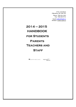 Handbook 14-15 (1) - Malmo School