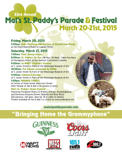 Print Event Schedule - Mal`s St.Paddy Parade