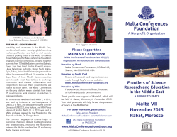 Malta VII Conference - Malta Conferences Foundation