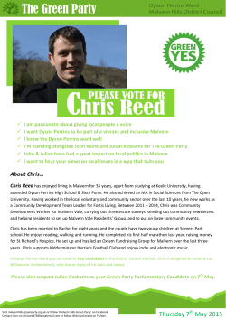Chris Reed - Dyson Perrins Ward for District Council