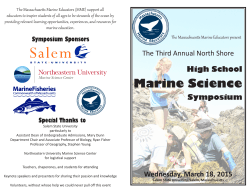 to see the program! - Massachusetts Marine Educators