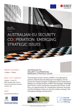 australian-eu security cooperation: emerging