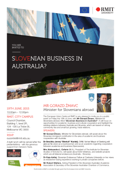 SLOVENIAN BUSINESS IN AUSTRALIA?