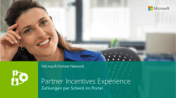 Partner Incentives Experience - Managed Reseller Activation Kit