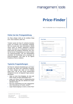 Price-Finder - management tools